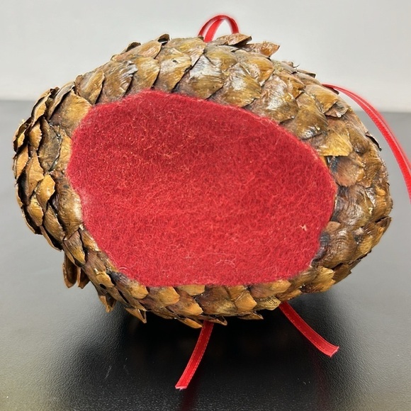 Vtg Handmade Decorative Pinecone Duck Figurine Rustic Folk Art Cabin Retro Lodge - Picture 5 of 15